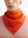 Шарф с эффектом градиента Jil Sander, оранжевый - фото 4