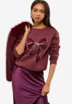 Толстовка Lipsy Sweatshirt, Burgundy Red/Red - фото