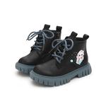 Скользоустойчивые Ботинки Ecru, Черные Детские Budding, Плотный Хлопок Черный - фото 8