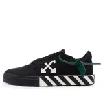 Кроссовки vulcanized low canvas 'black white' Off-White, черный - фото