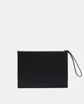 Черный клатч на молнии Lacoste - фото 4