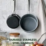 Набор посуды GreenPan Swift Healthy Ceramic Nonstick, черный / ерый - фото 4