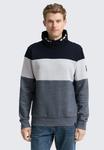 Толстовка TOM TAILOR Sweatshirt, Navy Grindle Structure/Mottled Grey - фото