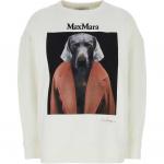 Свитшот с вышитым логотипом MaxMara, белый - фото 3