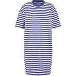 Платье Urban Classics Oversized Striped short sleeve short, синий - фото 3