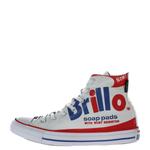 Кеды Converse высокие, белый/красный - фото 2