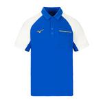 Унисекс поло кобальтово-синий Mizuno - фото