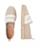 Эспадрильи женские Off White с надписью, бежевый - фото 4