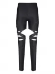 Леггинсы с вырезами и ремешками BARROW, черный - фото
