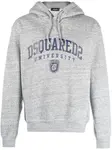 Худи с логотипом DSQUARED2, серый - фото