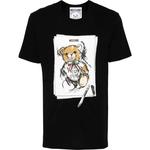 Футболка с плюшевым мишкой MOSCHINO, черный - фото 3