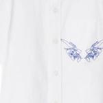 Детская рубашка Burberry, белый - фото 6