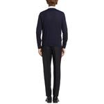 Свитер мужской Prada с V-образным вырезом, синий - фото 3