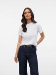Футболка VERO MODA Shirt VMPaulina, белый - фото 3