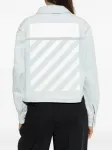 Джинсовая рубашка с карманом Off-White, синий - фото 4