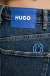 Хлопковая юбка Hugo Blue, темно-синий - фото 5