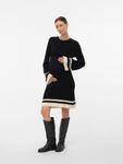 Вязаное платье MAMALICIOUS MLSOLA, черный - фото 3