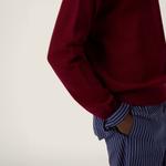 Кашемировый пуловер-поло MIU MIU, бордовый - фото 4