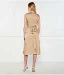 Атласное платье Liu Jo, бежевый - фото 3