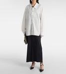 Хлопковая рубашка Herschel Khaite, Chalk - фото 2