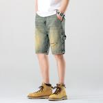 Джинсовые шорты летние унисекс Jeep, синий деним - фото 6