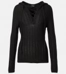 Шелковый свитер с капюшоном Etro, Nero - фото