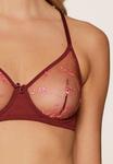 Треугольный бюстгальтер LingaDore, бордовый - фото 5