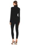 Комбинезон Norma Kamali Turtleneck Catsuit, черный - фото 3