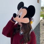 Шапка-бини Minnie Mouse Mickey Mouse Polyester Unisex Disney, mickey mouse+minnie 3d effect doll hat combination - фото 5