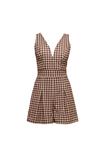 Комбинезон WAL G PETITE CLEO V NECK PLAYSUIT, Brown - фото 4