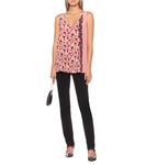 Шелковый топ с цветочным принтом Stella McCartney, Multic Blu - фото 2