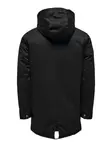 Парка ONLY & SONS "ALEX TEDDY PARKA", с капюшоном, черный - фото 6