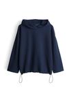 Худи OPUS LOOSE FIT 3/4 SLEEVE STRUCTURED, Coal Blue/Blue - фото 7