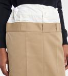 Макси-юбка с эффектом trompe l'œil Maison Margiela, кэмел - фото 4