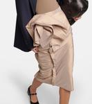 Драпированная юбка миди Maison Margiela, бежевый - фото 4