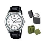 CASIO Часы G Shock MTP V006L 7B, White Dial Black Strap - фото 4