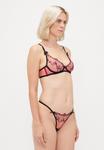 Трусы Agent Provocateur GRAICE THONG, Black/Pink/Pink - фото 4