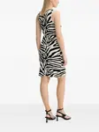 Платье мини с зебровым принтом Gestuz, черный - фото 2