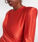 Платье миди с драпировкой ALEXANDRE VAUTHIER, красный - фото 4