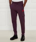Штаны мужские Hugo с накладными карманами, бургундия - фото