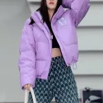 Пуховик женский Taro фиолетовый Mlb - фото 3