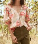 Бунгало Топ с принтом Echo Rose THE GREAT - фото