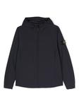 Stone Island Junior куртка с капюшоном и нашивкой Compass, синий - фото