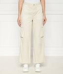 Брюки Tommy Jeans cargo CLAIRE flare fit, бежевый - фото