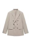 Пиджак-блейзер MONACO DOUBLE BREASTED - Suit jacket Mango, бежевый - фото 5