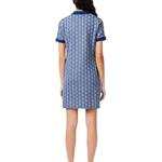 Monogram jacquard Polo Dress LACOSTE, синий - фото 4