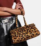 Сумка через плечо Bonnie Medium из меха телёнка Prada, Neutral - фото 2