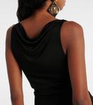 Платье миди с драпировкой Saint Laurent, Noir - фото 6