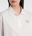 Хлопковая поло с логотипом Burberry, Chalk - фото 4