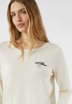 Топ comma Long sleeved top, Creme/Off-White - фото 4